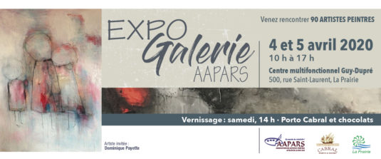 Expo Galerie AAPARS 2020 Carton d'invitation