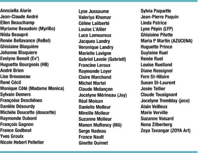 Liste participants
